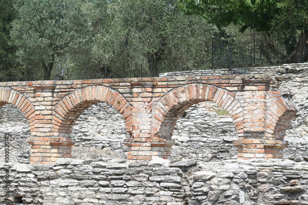 Sirmione, Italy ,ancient Roman ruins, Catullo's thermal bath