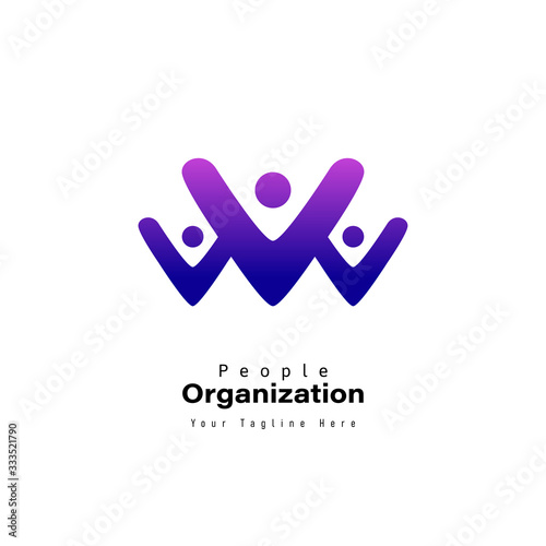 Youth Community and organization summit logo template for print and website