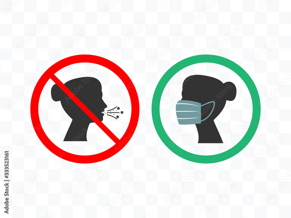 Waman, medical mask icon. Vector illustration, flat design. Waman, medical mask icon. Vector illustration, flat design.