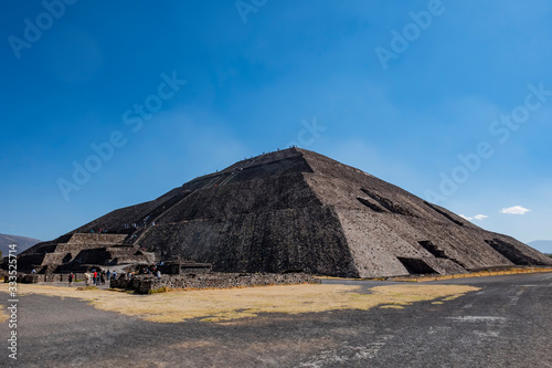 Sunny view of the famous Pyramid of the Sun