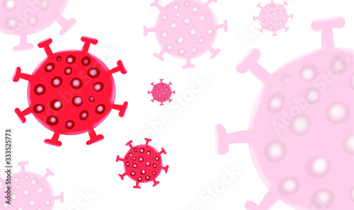 Covid 19 virus icon design, 2019 icons, ncov cov coronavirus, silhouette pattern, coronary artery infection, outbreak and medical themes, silhouette  - vector