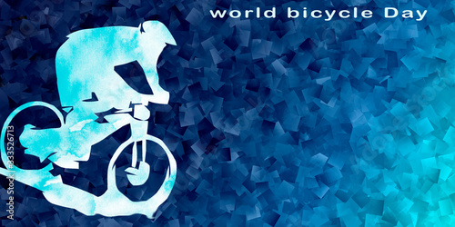 Día mundial de la bicicleta. Día internacional según las resoluciones que conmemoran las Naciones Unidas. photo