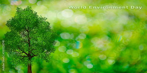 Día Mundial del Medio Ambiente. Día internacional según las resoluciones que conmemoran las Naciones Unidas. photo