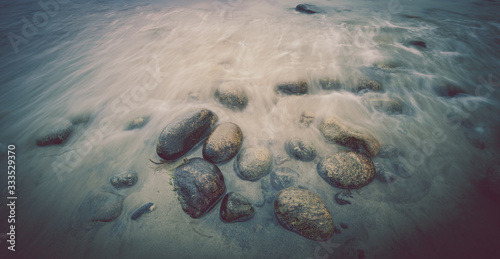 Stones in Ocean Water