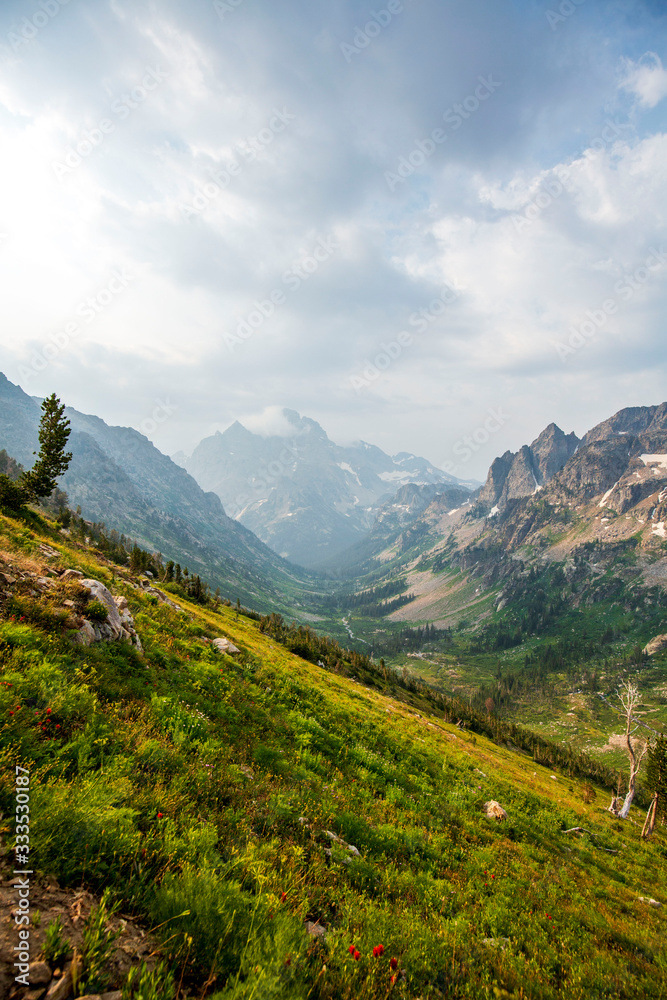 mountain landscape valley mountain landscape valley