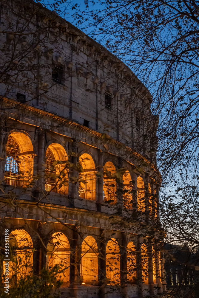 Naklejka premium The Colosseum in Rome Italy