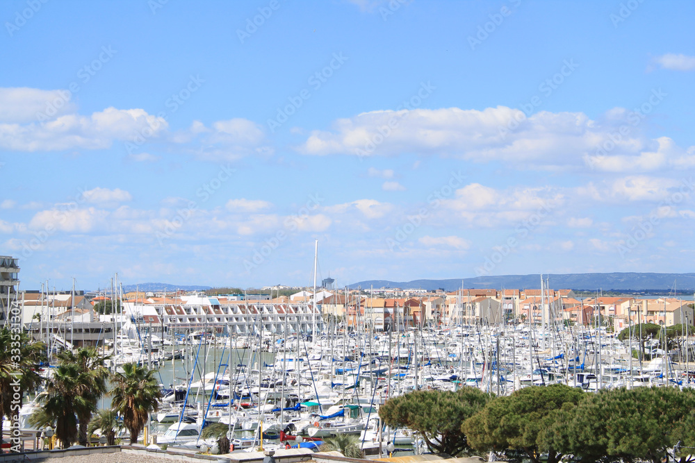 Carnon, a seaside resort in the south of Montpellier, France