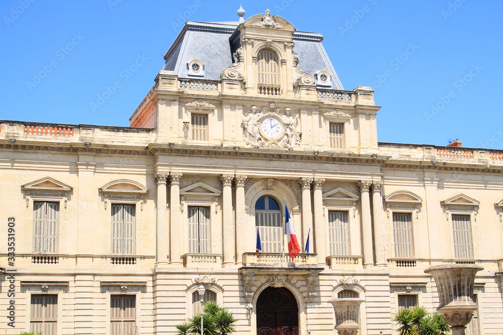 Fototapeta premium Prefecture building of Montpellier, Herault, France