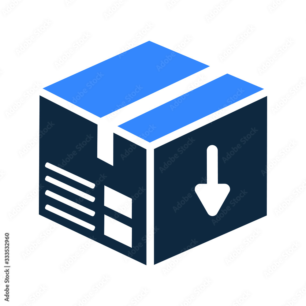 Parcel icon, box, carton, package design Parcel icon, box, carton, package design