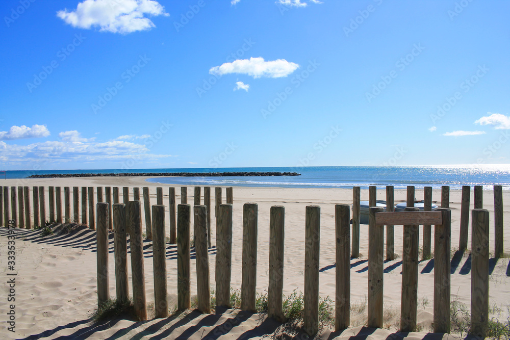 Obraz premium Carnon Plage, a seaside resort in the south of Montpellier 