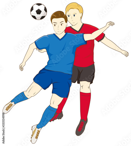 サッカーをする男性07