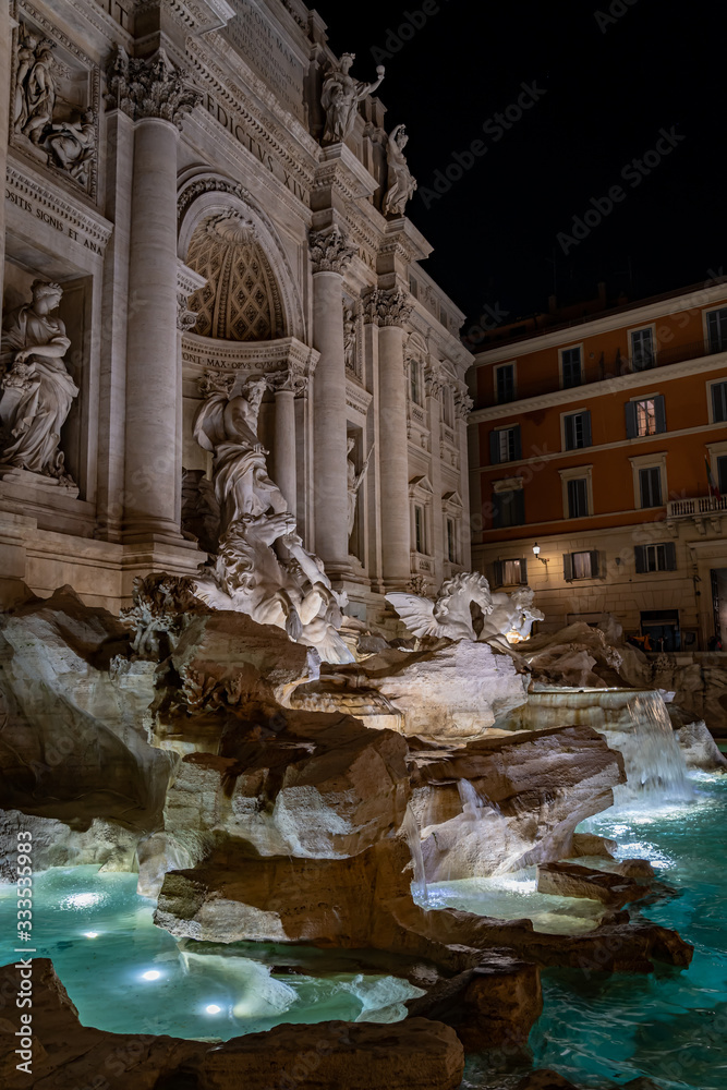 The Trevi Fountain in Rome