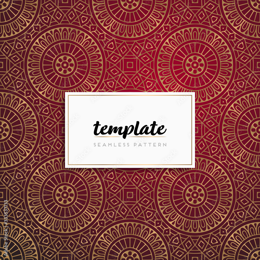Background mandala seamless pattern vector Background mandala seamless pattern vector