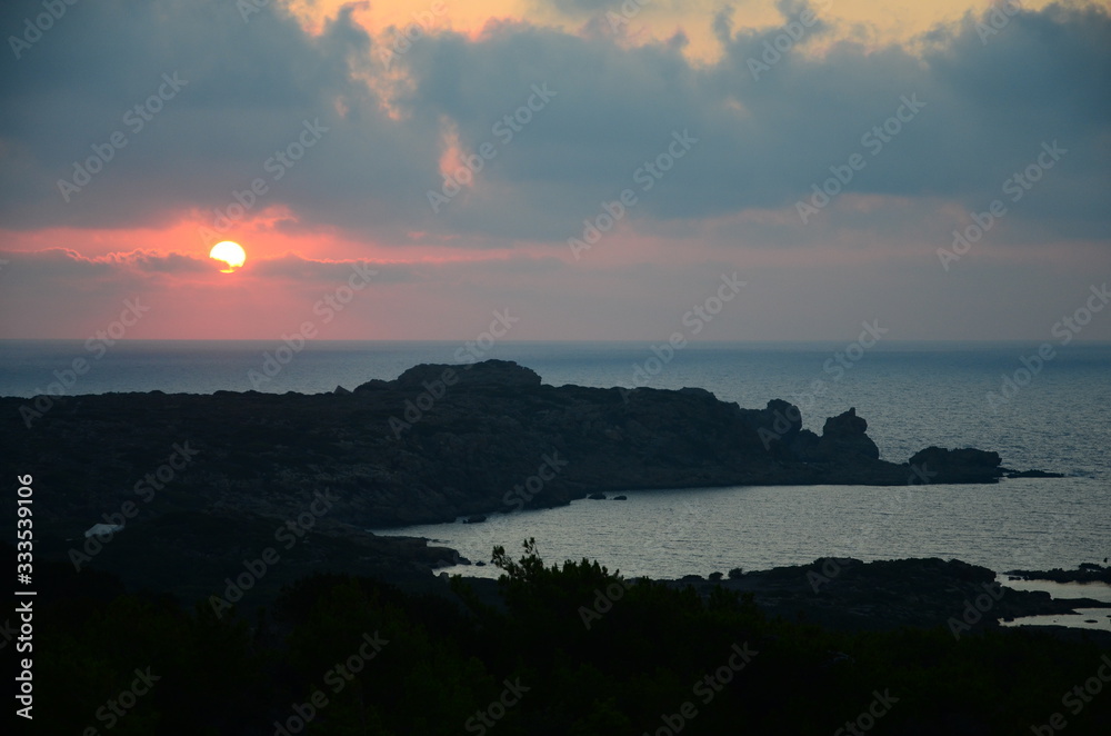Fototapeta premium Greek sunsets A1