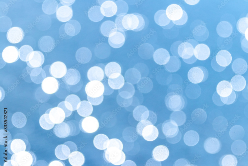 Abstract light blue background with white bokeh_ Abstract light blue background with white bokeh_