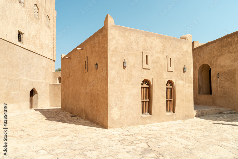 View of the Jabreen Castle in Bahla, Sultanate of Oman View of the Jabreen Castle in Bahla, Sultanate of Oman