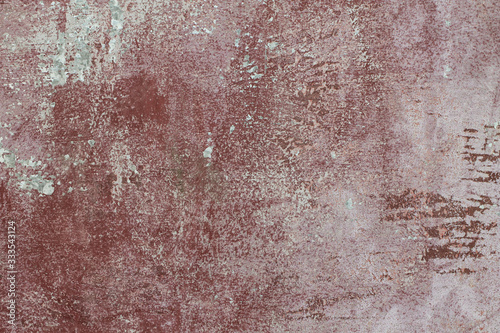The rusty metal painted surface. Grunge background.