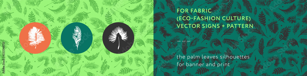 Palm leaves silhouettes pattern. Tropical background for modern fashion banner design. Leaf silhouette, natural wallpaper, trendy eco-fashion backdrop. Palms drawings, ink art, exotic decorations. Palm leaves silhouettes pattern. Tropical background for modern fashion banner design. Leaf silhouette, natural wallpaper, trendy eco-fashion backdrop. Palms drawings, ink art, exotic decorations.