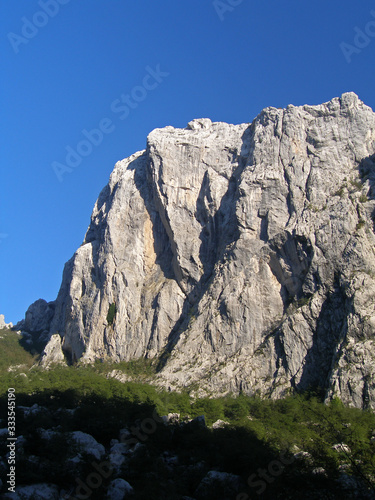 Anica Kuk, peak in Paklenica National Park in Velebit mountains, Croatia photo