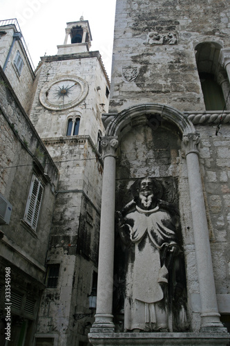Details of building in Old town of Split, part of Diocletian's Palace, Split, Croatia