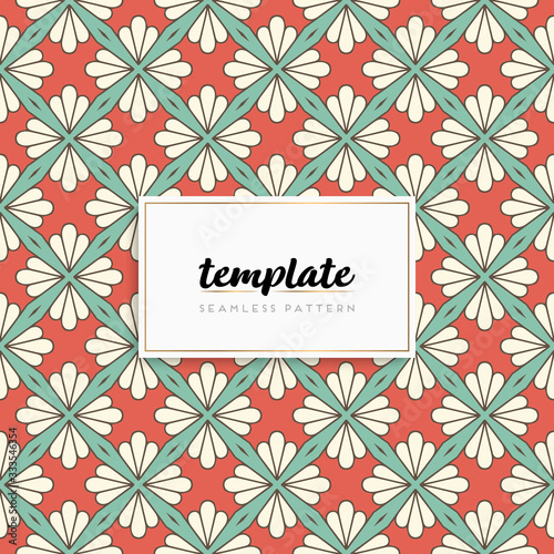 Background mandala seamless pattern vector