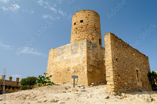The original watchtower around which Capdepera Castle and fortified village was built, Mallorca/Majorca