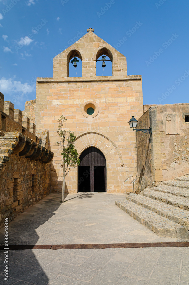 Church inside Capdepera Castle and fortified village, Mallorca/Majorca