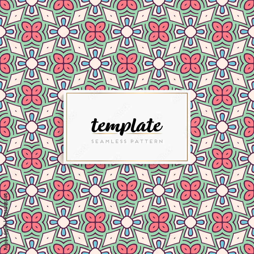 Background mandala seamless pattern vector Background mandala seamless pattern vector