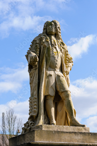 Statue of Sir Hans Sloane  1660-1753  in his birth town of Killyleagh.