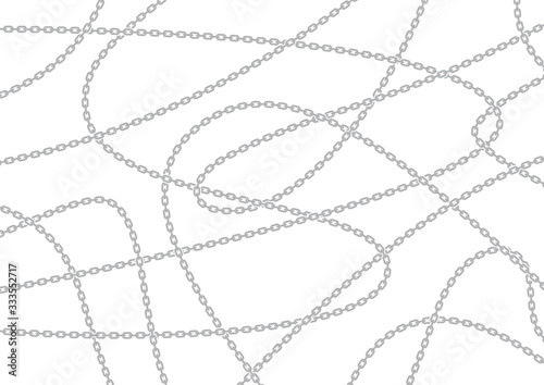 Vector chain on a white background