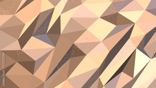 Abstract polygonal background. Modern Wallpaper. Peach Puff vector illustration