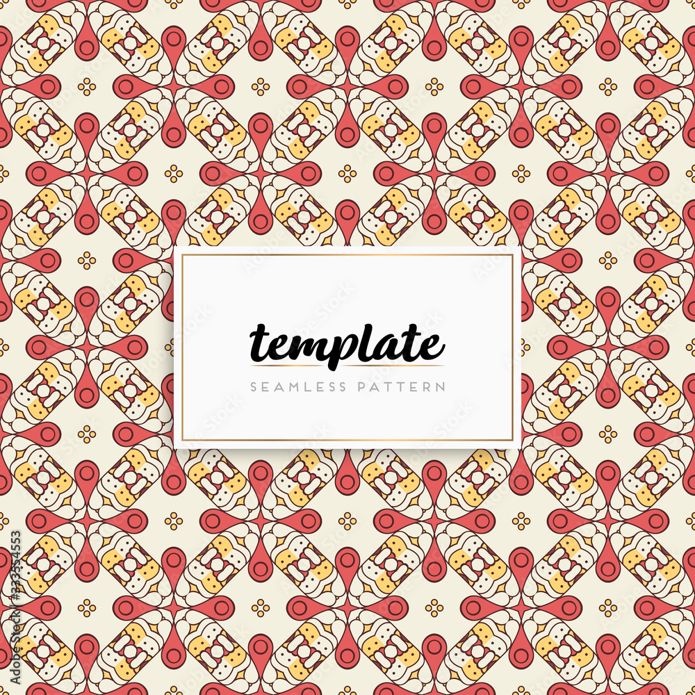Background mandala seamless pattern vector Background mandala seamless pattern vector