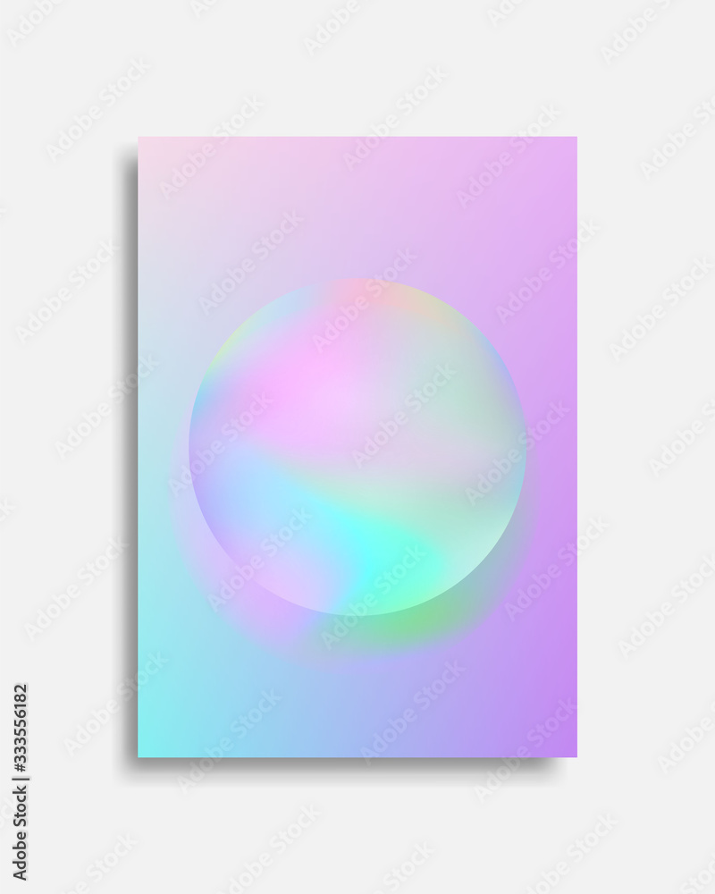 Holographic creative poster. Holographic creative poster.
