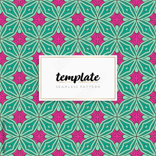 Background mandala seamless pattern vector