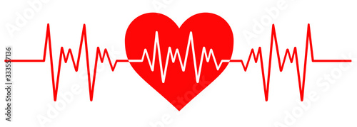 Heart Beat Line Illustration