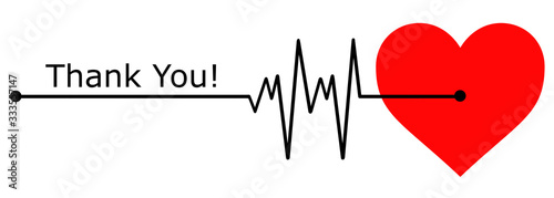 Heart Beat Line Illustration