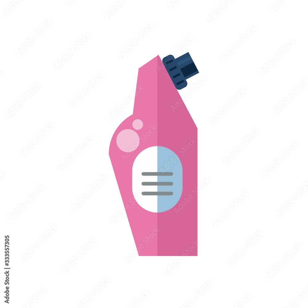 disinfectant plastic bottle product with drop flat style