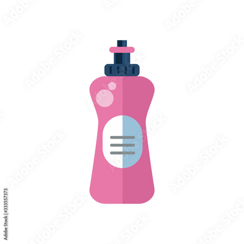 disinfectant plastic bottle product with drop flat style
