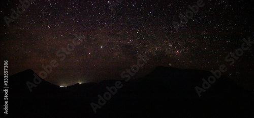 Night light in Bisle ghat view point, KA India