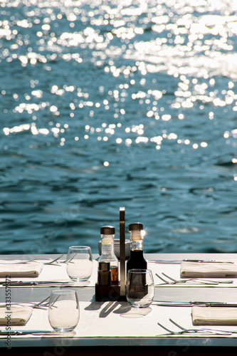 Shoreside table setting