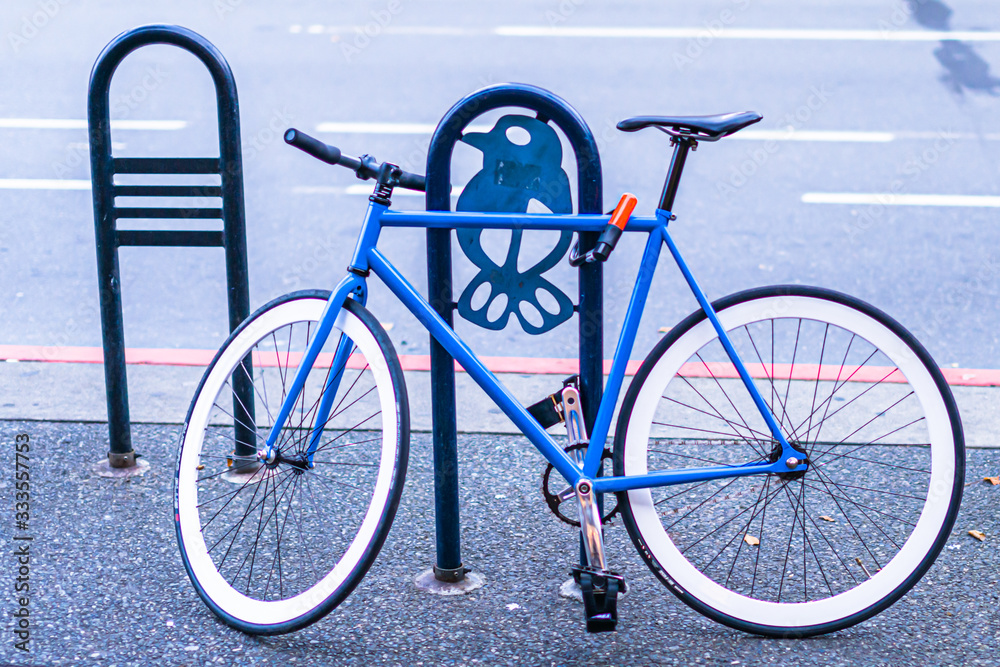 Bicycle on the Sidewalk