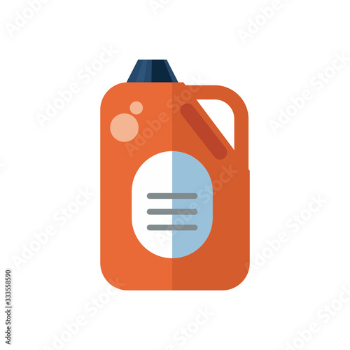 disinfectant plastic gallon bottle product flat style