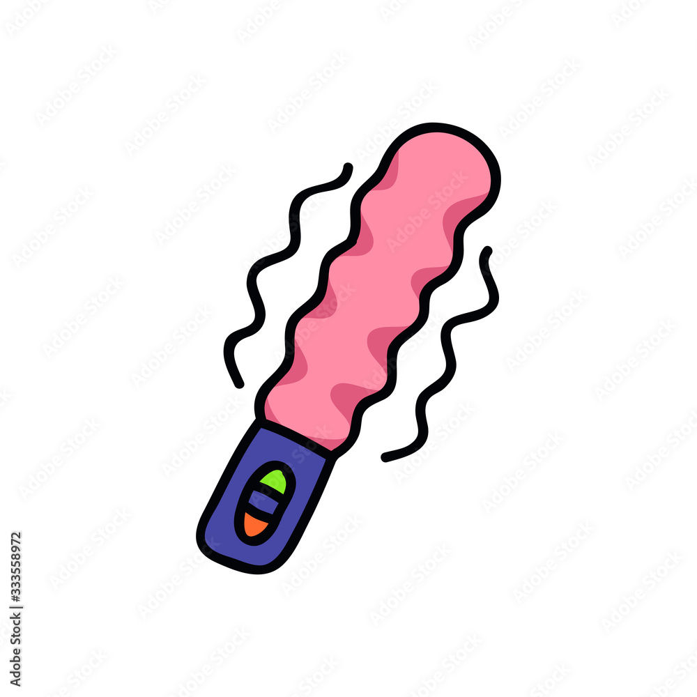 vibrator sex toy doodle icon, vector illustration vibrator sex toy doodle icon, vector illustration
