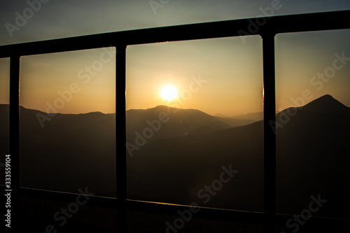 sunrise in the mountains - Bisle Ghat View Point