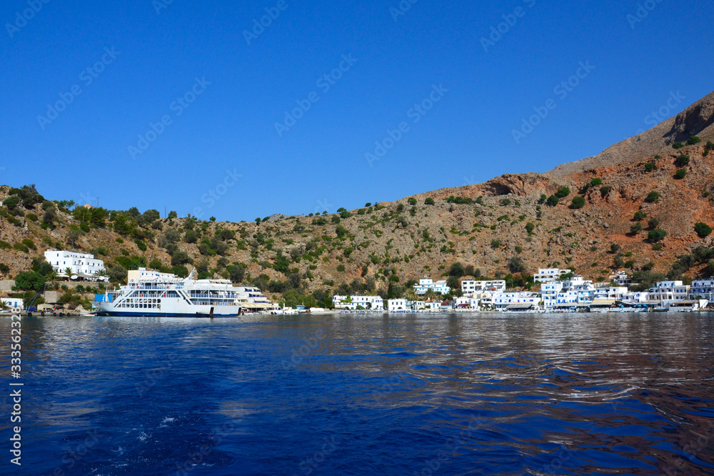 Crete island: Loutro village.