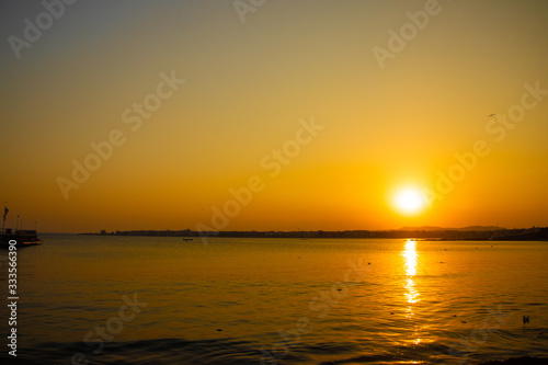 Sunset over black sea-Nesebar from Bulgaria © Kristiyan