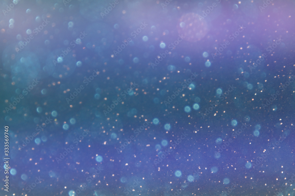 Christmas and Happy new year on blurred bokeh with snowfall banner background