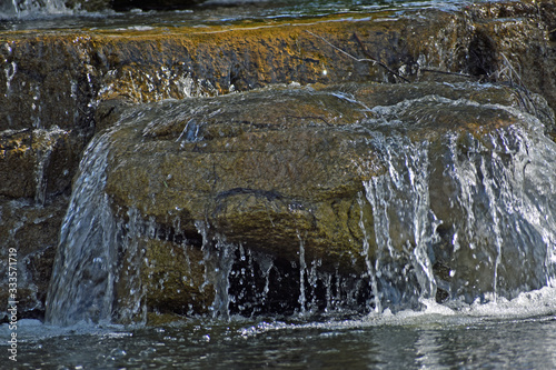 Water Cascading over Rocks