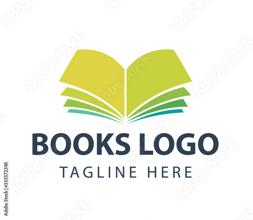 Creative Book logo Icon Design, education logo design