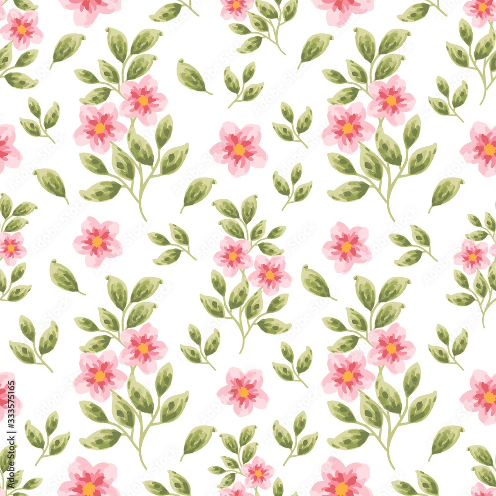 Beautiful summer and spring dog-rose flower seamless pattern. Creative flower and leaf elements for fabric, textile, paper wrappers, greeting card, garden party invitation, romantic events. Beautiful summer and spring dog-rose flower seamless pattern. Creative flower and leaf elements for fabric, textile, paper wrappers, greeting card, garden party invitation, romantic events.